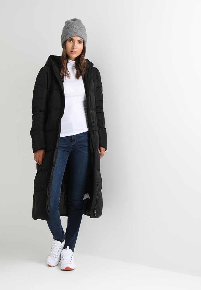 Manteaux Anna Field LONG WITH HOOD Noir Femme | XHN-6558920